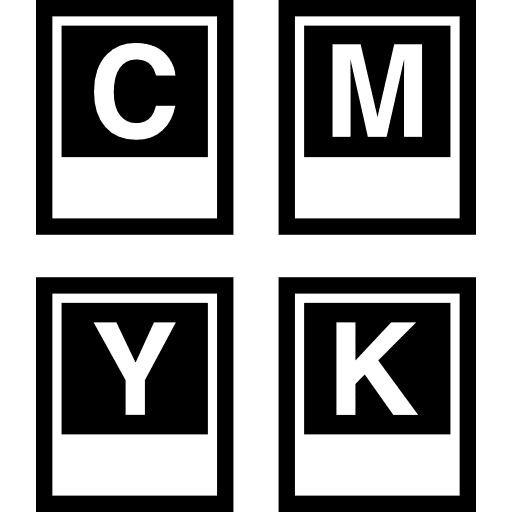 CMYK letters